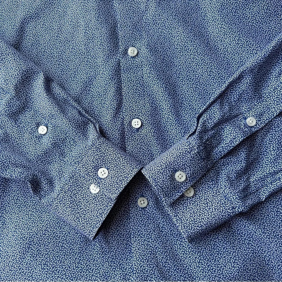 Michael Kors OEKO-TEX Non  Iron Printed Slim Fit Dress Shirt - Picture 11 of 14